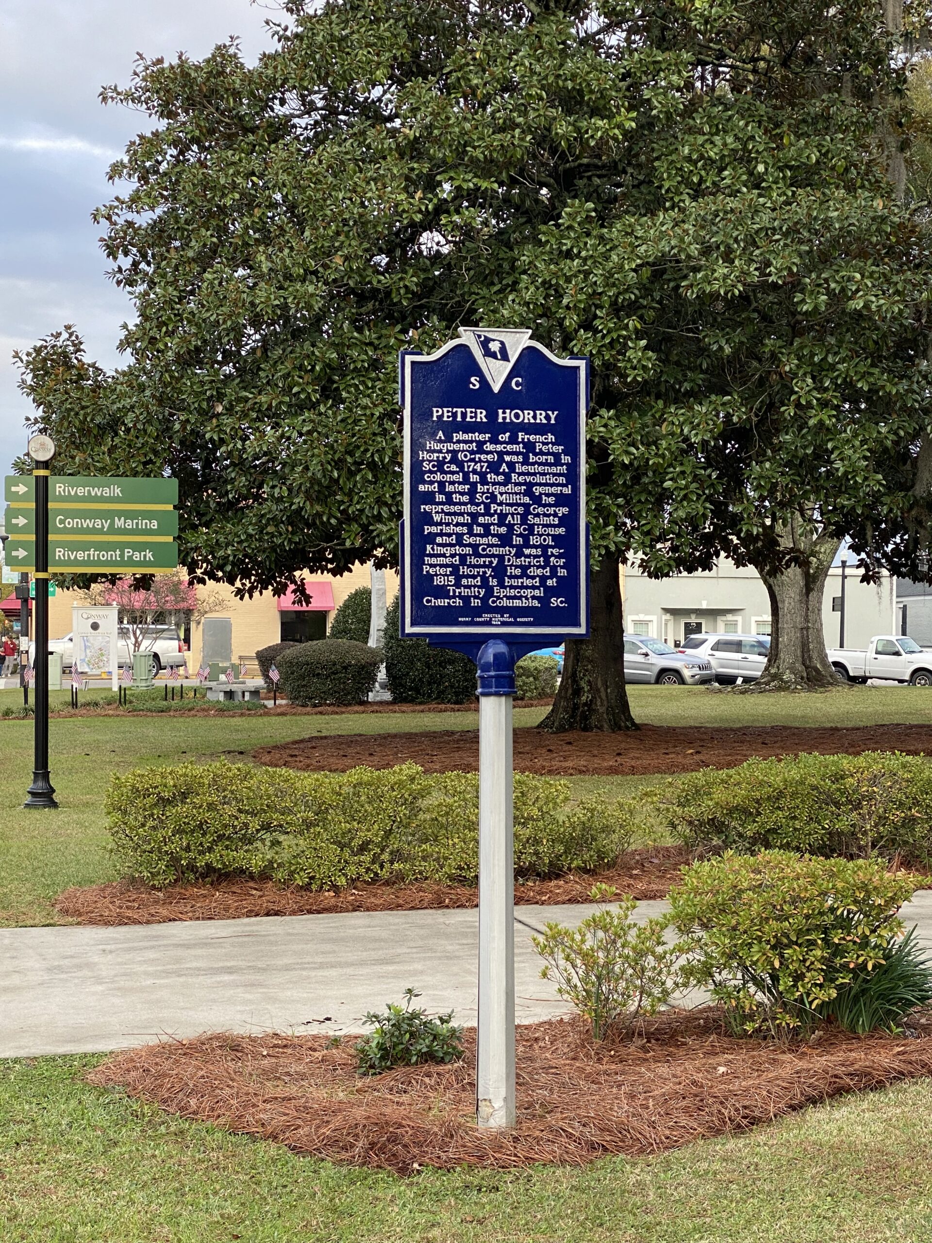 Peter Horry marker – Horry County Historical Society